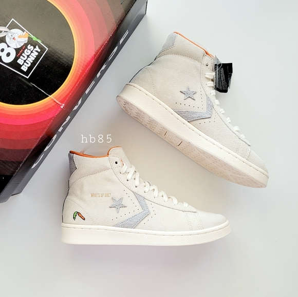 Converse Other - Converse X Bugs Bunny Pro Leather Hi Natural Ivory Men's 8.5
